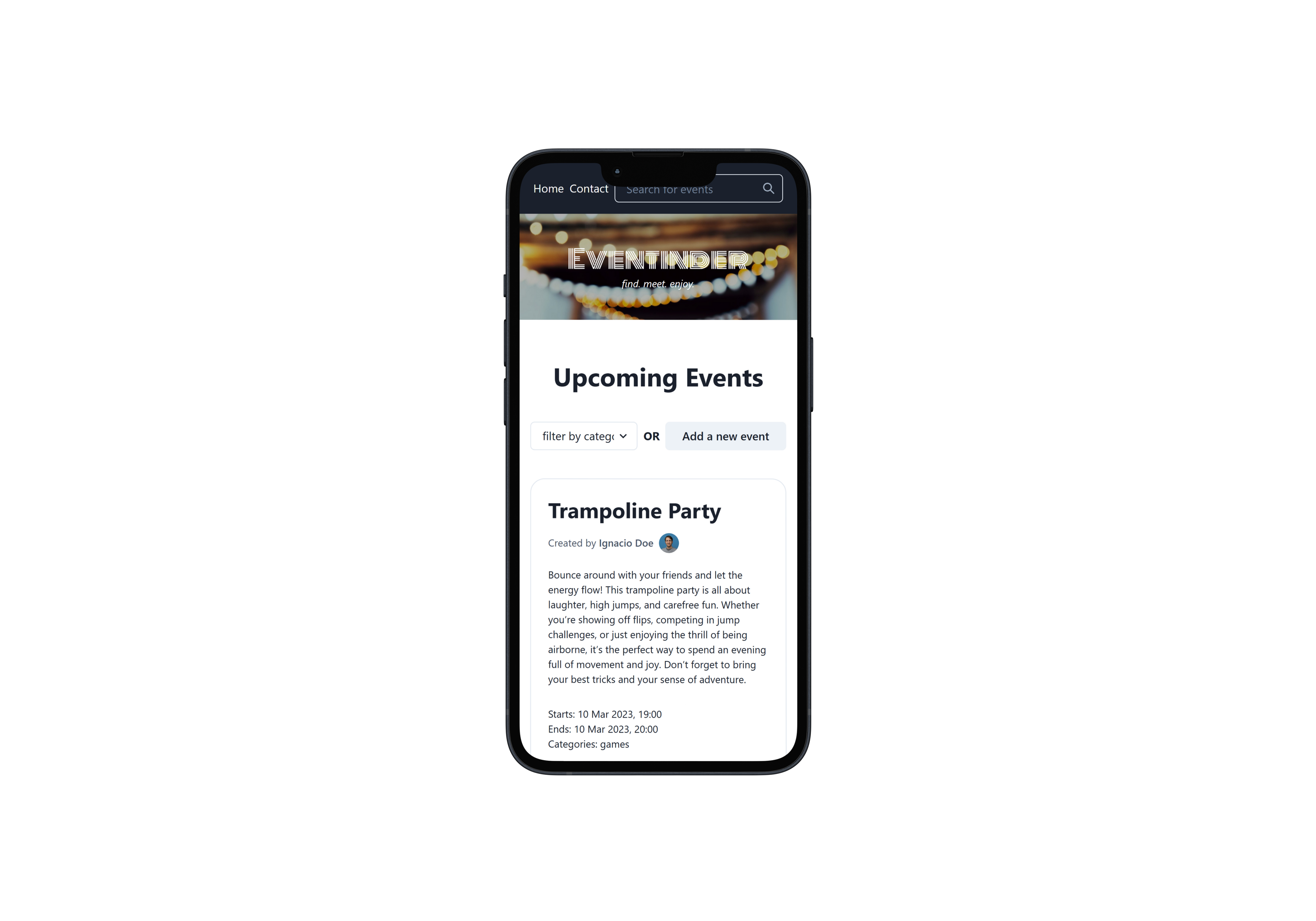 Screenshot 5 of Eventinder