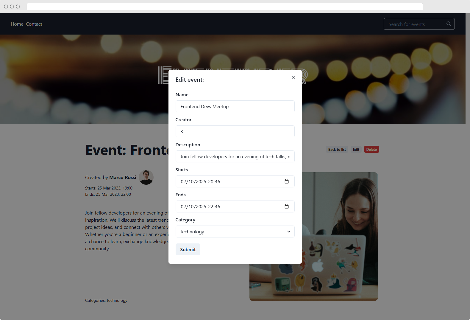 Screenshot 3 of Eventinder