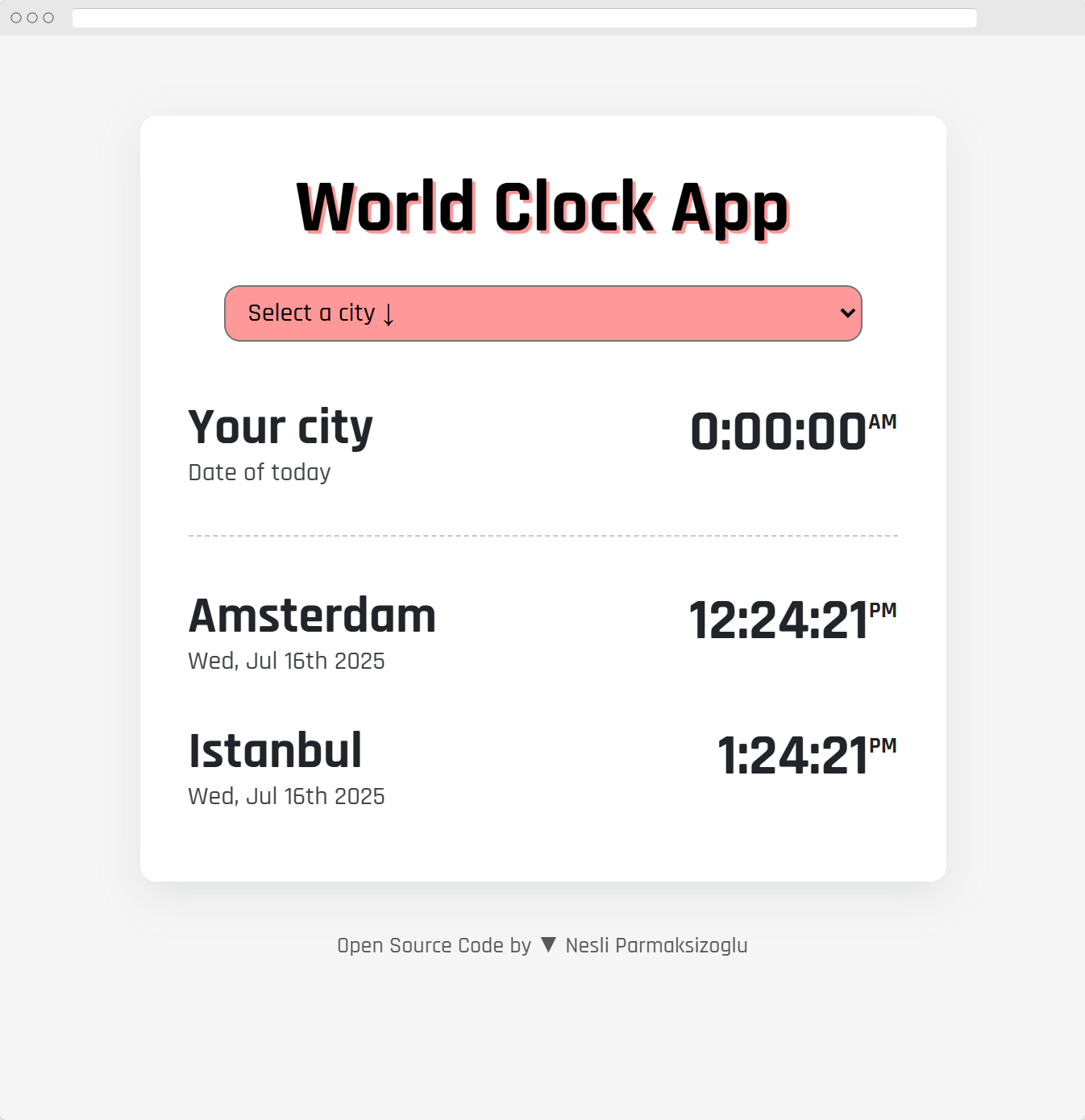 World Clock