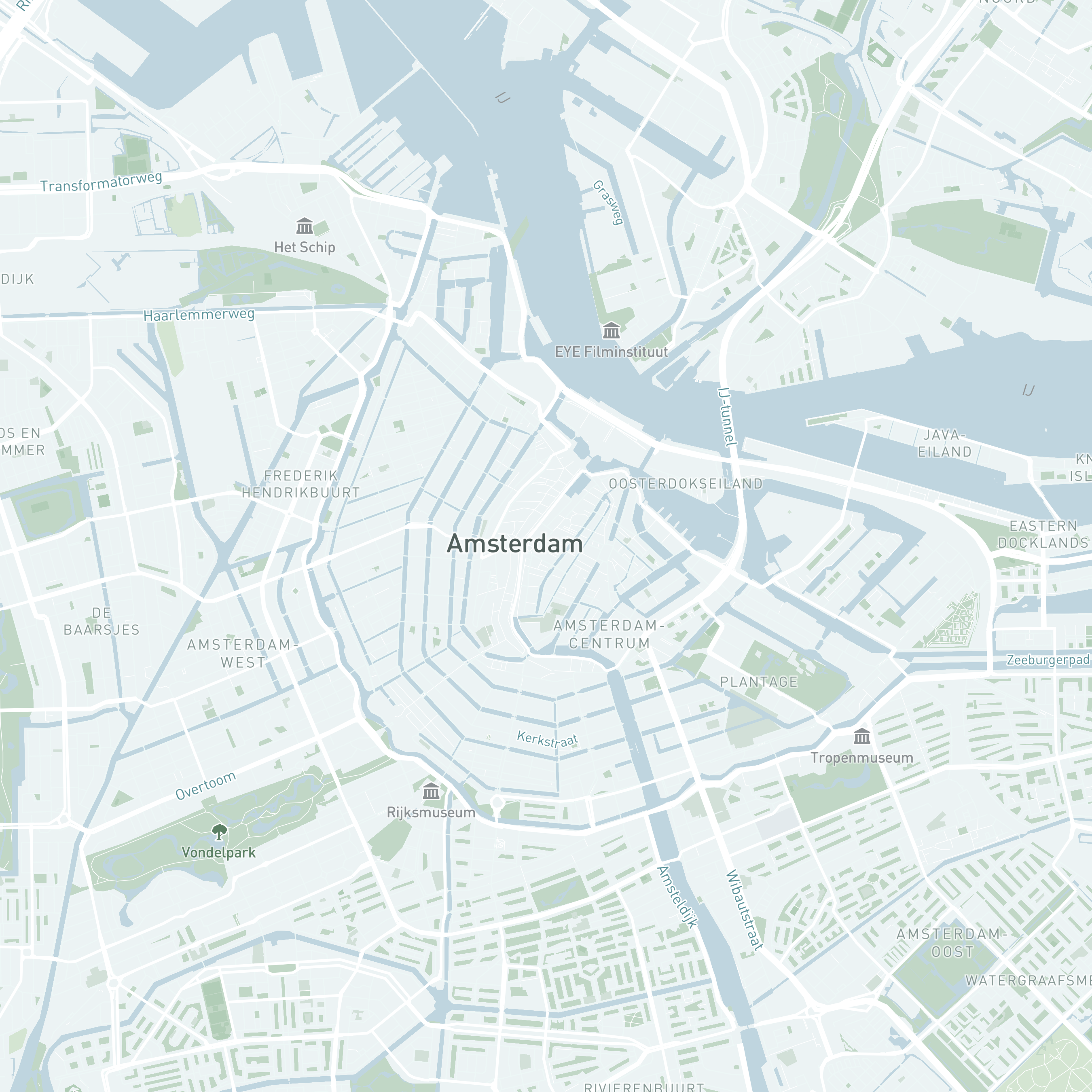 map of amsterdam